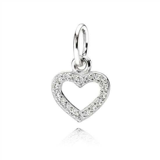 Pandora Be My Valentine Pendant, Clear CZ 390325cz, Pandora Charms ...
