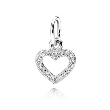 Pandora Be My Valentine Pendant, Clear CZ 390325cz