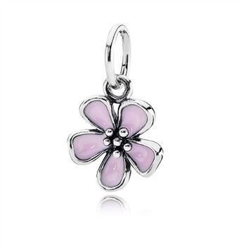 Pandora Cherry Blossom Pendant, Pink Enamel 390347EN40
