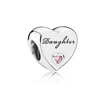 Pandora Daughter's Love Charm, Pink CZ 791726PCZ