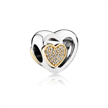 Pandora Joined Together Charm, Clear CZ 791806CZ