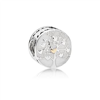Pandora Tree of Hearts Charm, Silver Enamel 792106EN23