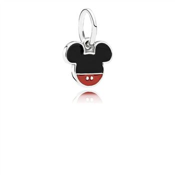 Pandora Disney, Mickey Icon Dangle Charm, Mixed Enamel 791461ENMX