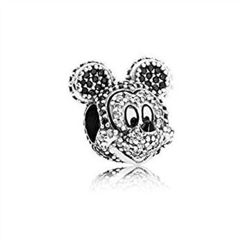 PANDORA Disney Sparkling Mickey Portrait Charm 791795NCK