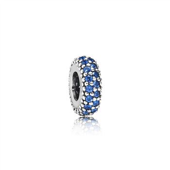 Pandora Inspiration Within Spacer, Blue Crystal 791359NCB