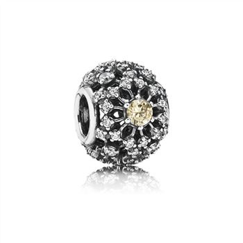 Pandora Inner Radiance, Golden-Colored & Clear CZ 791370CCZ
