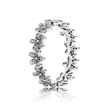 Pandora Dazzling Daisy Meadow Stackable Ring, Clear CZ 190934CZ