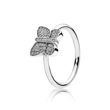 Pandora Sparkling Butterfly Ring, Clear CZ 190938CZ