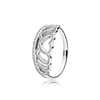 Pandora Hearts Tiara Ring, Clear CZ 190958CZ