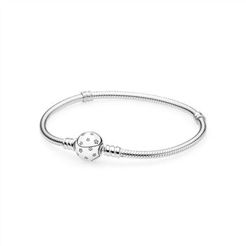 Pandora Star silver bracelet with clear cubic zirconia 590735cz