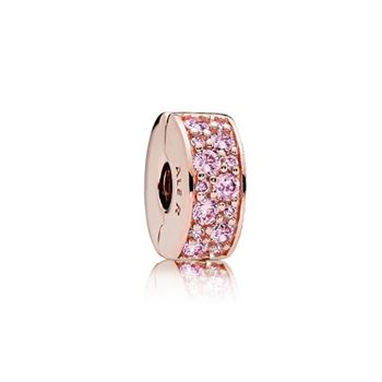Pandora Shining Elegance Clip, PANDORA Rose & Pink CZ 781817PCZ
