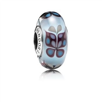Pandora Butterfly Kisses Blue Glass Charm - PANDORA 791622