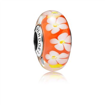 Pandora Tropical Flower Glass Murano Charm 791624