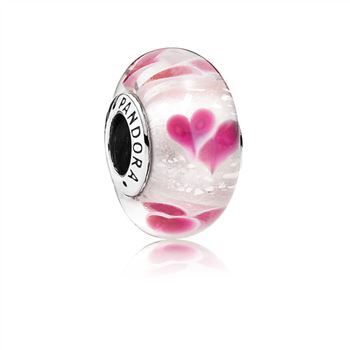 Pandora Wild Hearts Charm, Murano Glass 791649