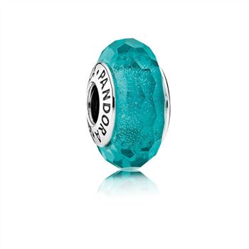 Pandora Teal Shimmer Charm, Murano Glass 791655
