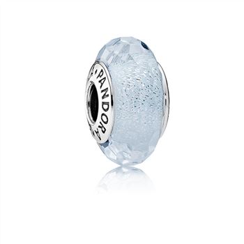 Pandora Frosty Mint Shimmer Charm, Murano Glass 791656