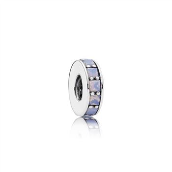 Pandora Eternity Spacer, Opalescent White Crystal 791724NOW