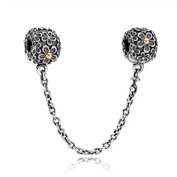 Pandora Two-toned Floral Safety Chain - PANDORA 790864