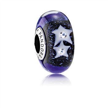 Pandora Starry Night Sky Charm, Murano Glass & Clear CZ 791662CZ