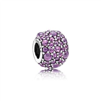Pandora Shimmering Droplets Charm, Fancy Purple CZ 791755CFP