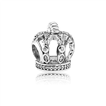Pandora Fairytale Crown Charm, Clear CZ 792058CZ
