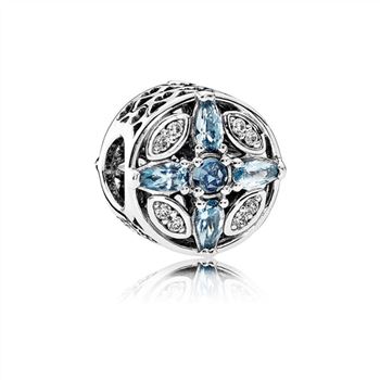 Pandora Patterns of Frost Charm, Multi-Colored Crystal & Clear CZ 791995NMBMX
