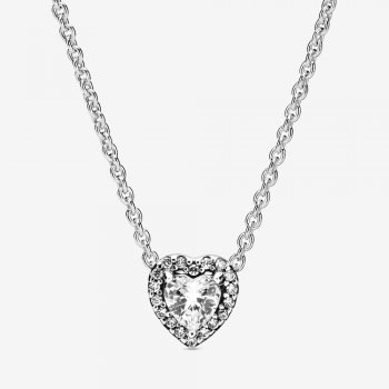 Elevated Heart Necklace Sterling silver 398425C01