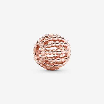 Beaded Openwork Charm Rose gold plated 788679C00