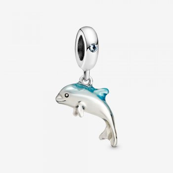 Shimmering Dolphin Dangle Charm 798947C01