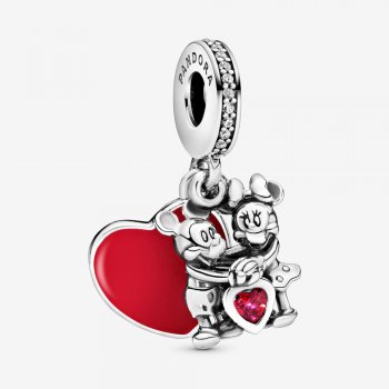 Disney Mickey Mouse & Minnie Mouse Love Dangle Charm 797769CZR