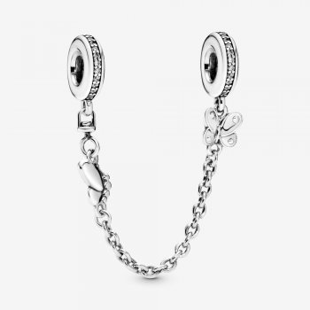 Butterfly Safety Chain Charm 797865CZ