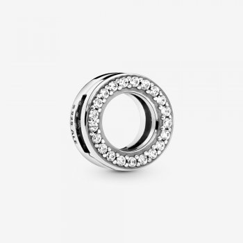 Circle of Pave Clip Charm 798600C01