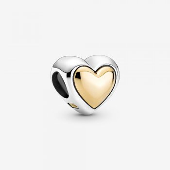 Domed Golden Heart Charm 799415C00