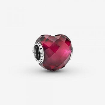 Fuchsia Pink Heart Charm 796563NFR