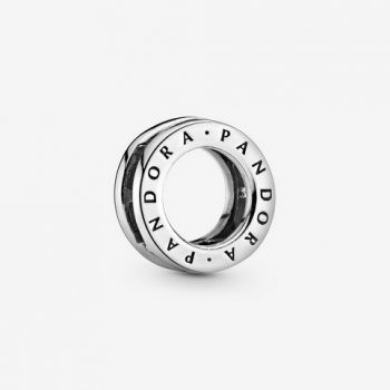 Pandora Logo Circle Clip Charm Sterling silver 797598