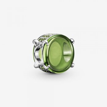 Green Oval Cabochon Charm 799309C02