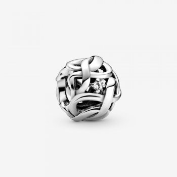 Openwork Woven Infinity Charm Sterling silver 798824C01