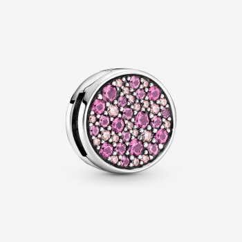 Pink Pave Clip Charm 799362C01