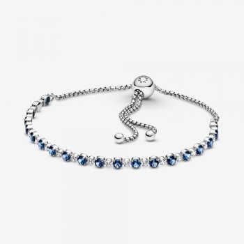 Blue and Clear Sparkle Slider Bracelet 599377C01