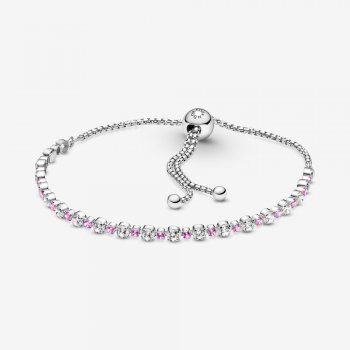 Pink & Clear Sparkle Slider Bracelet 599377C02