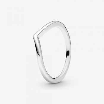 Polished Wishbone Ring Sterling silver 196314