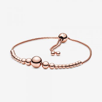 String of Beads Slider Bracelet - FINAL SALE Rose gold plated 587749C00