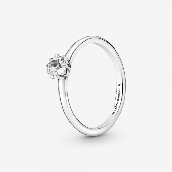 Celestial Sparkling Star Solitaire Ring 190026C01