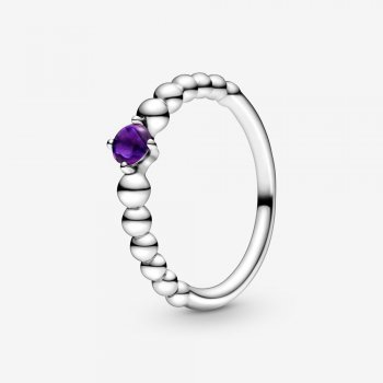 February Purple Beaded Ring 198867C03