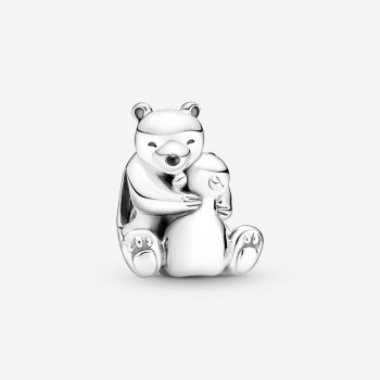 Hugging Polar Bears Charm 790032C01