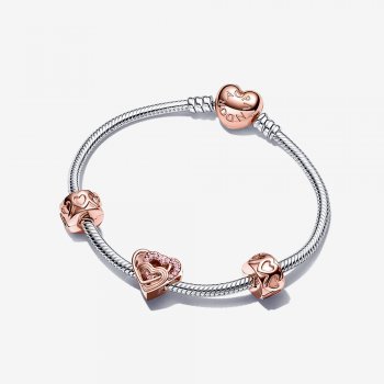Intertwined Love Hearts Bracelet Gift Set B801630