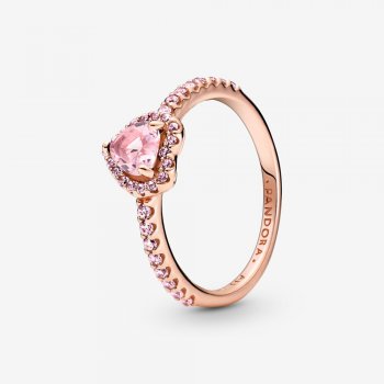 Sparkling Elevated Heart Ring 188421C04