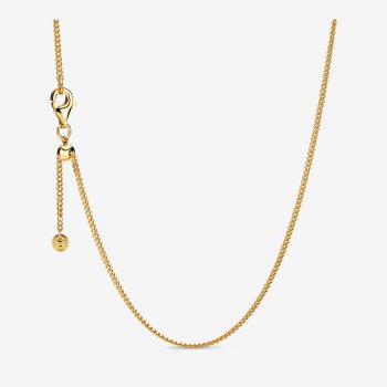 Curb Chain Necklace Gold plated 368638C00-60
