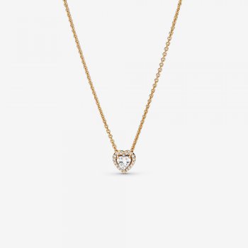 Elevated Heart Necklace Gold 359520C01