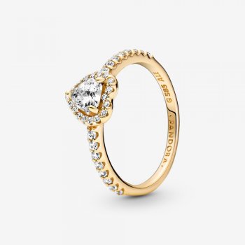 Elevated Heart Ring Gold 159139C01